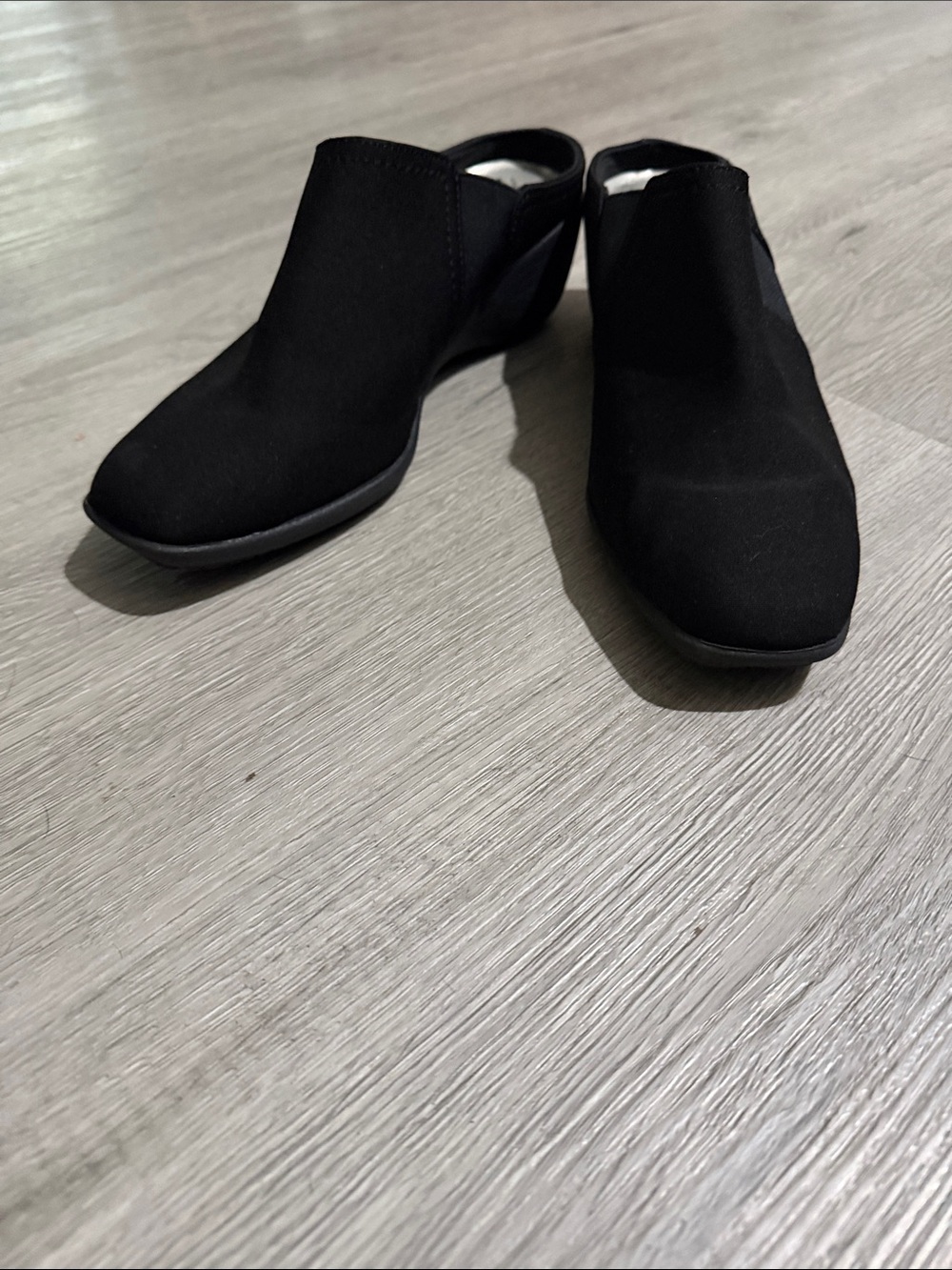 Anne Klein Sport Valid Black Slip-On Mule Heels 9.5 EUC